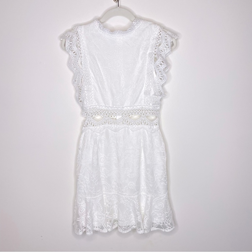 Juniors White Dress